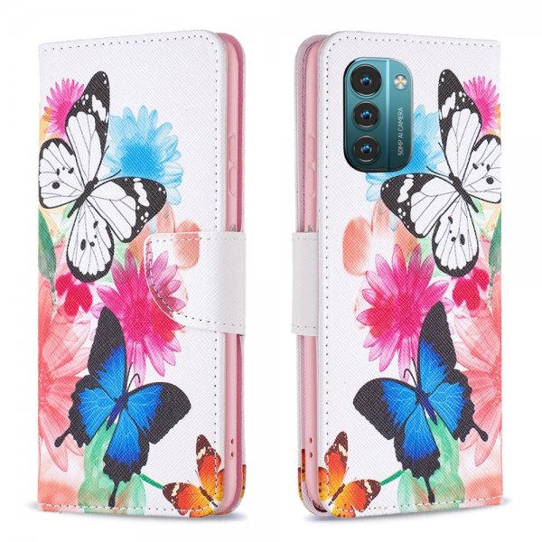 Nokia G11/G21 Etui Motiv To Sommerfugler