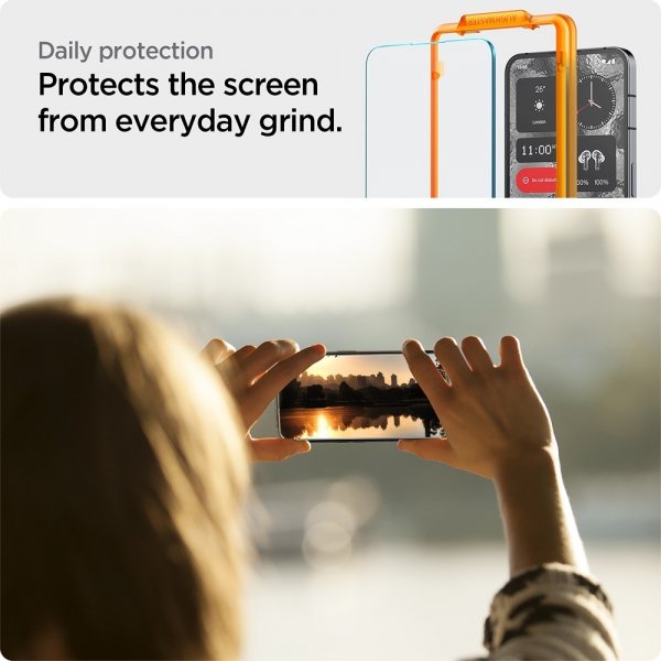 Spigen Nothing Phone (2) Skjermbeskytter GLAS.tR ALIGNmaster 2-pakning