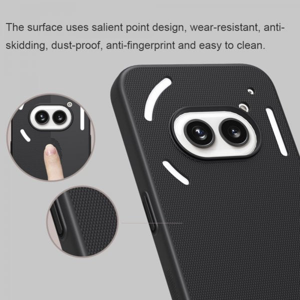 Nillkin Nothing Phone (2a) Deksel Super Frosted Shield Svart