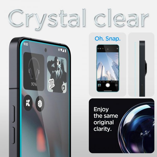 Spigen Nothing Phone 3 Skjermbeskytter GLAS.tR EZ Fit 2-pakning