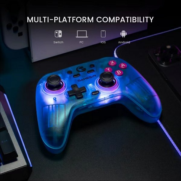 GameSir Nova HD Rumble Spillkontroller 2.4G Neon Teal