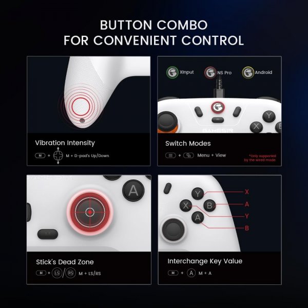 GameSir Nova Lite Multiplatform Controller Domino White