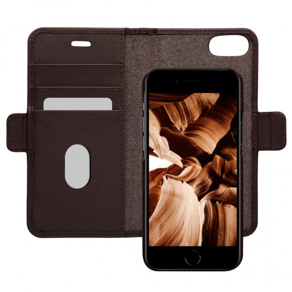 dbramante1928 iPhone 7/8/SE Etui New York Löstagbart Deksel Dark Chocolate