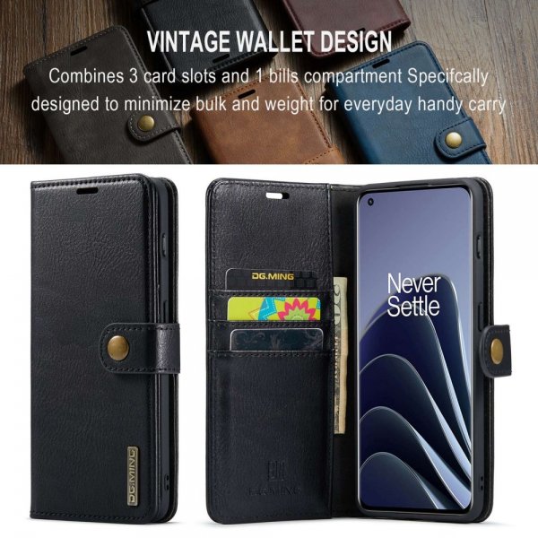 Dg.Ming OnePlus 10 Pro Etui Avtagbart Deksel Svart