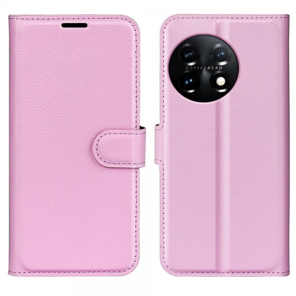 OnePlus 11 Etui Litchi Rosa