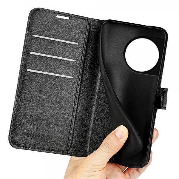 OnePlus 11 Etui Litchi Svart