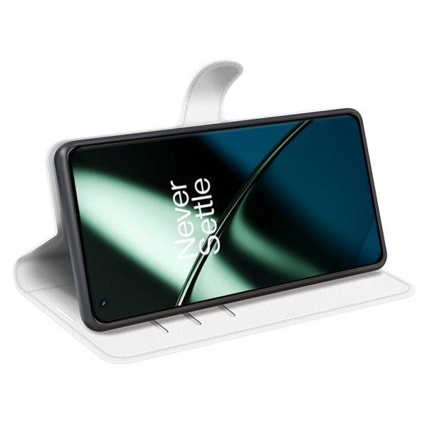 OnePlus 11 Etui Litchi Hvit