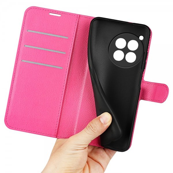 OnePlus 12 Etui Litchi Magenta