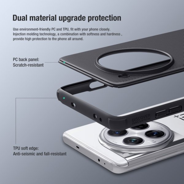 Nillkin OnePlus 12 Deksel Super Frosted Shield Pro Rød