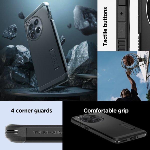 Spigen OnePlus 12 Deksel Tough Armor Svart