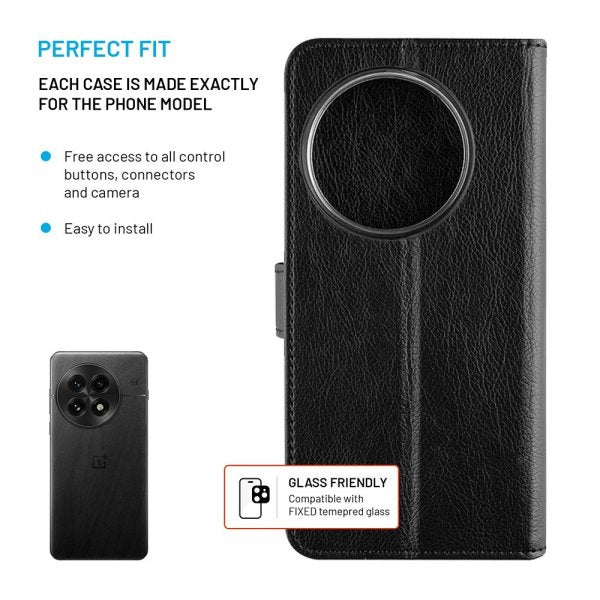 Fixed OnePlus 13 Etui Opus Book Svart
