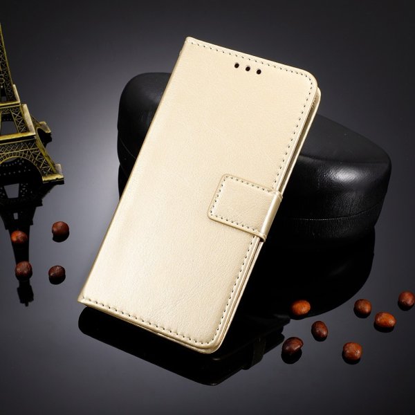 Motorola Edge 30 Fusion Etui Skinntekstur Gull
