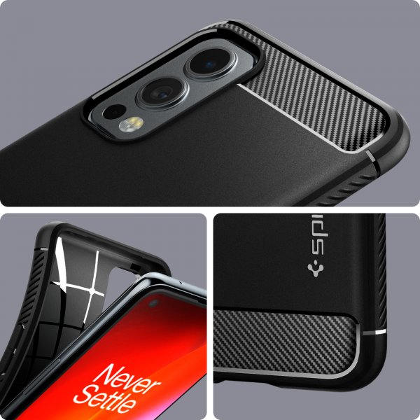 Spigen OnePlus Nord 2 5G Deksel Rugged Armor Matte Black