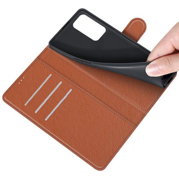 OnePlus Nord 2T Etui med Stativ Brun