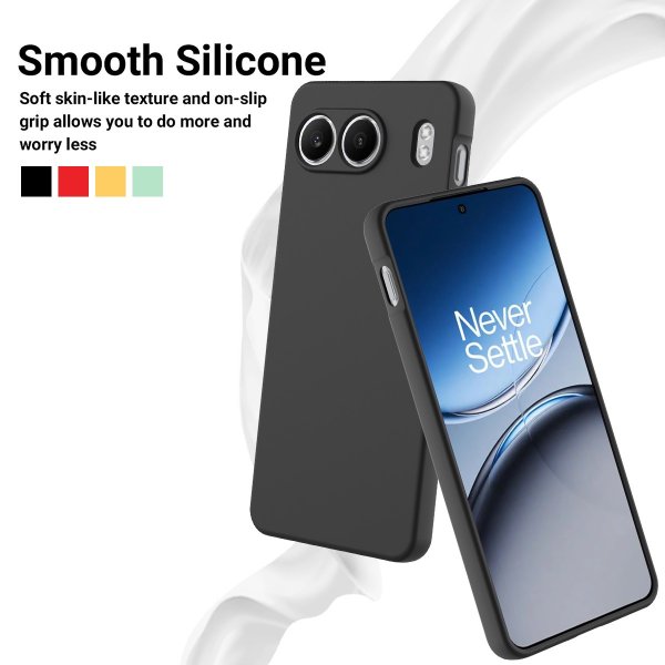 OnePlus Nord 4 Deksel med Stropp Silikon Svart
