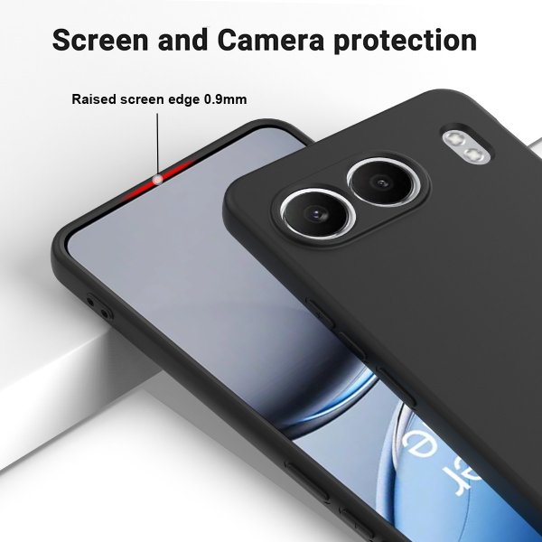 OnePlus Nord 4 Deksel med Stropp Silikon Svart