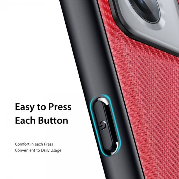 Dux Ducis OnePlus Nord CE 2 5G Deksel FINO Series Rød