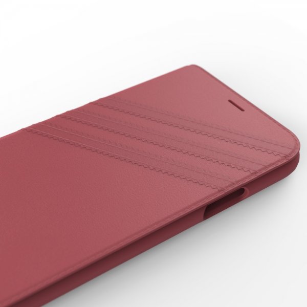 Adidas iPhone X/Xs Etui OR Booklet Case Suede FW18 Rosa