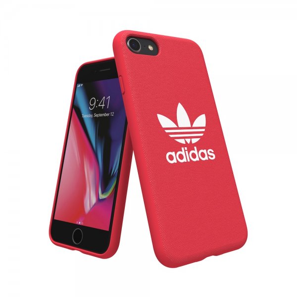 Adidas iPhone 6/6S/7/8/SE Deksel OR Moulded Case ADICOLOR SS18 Rød