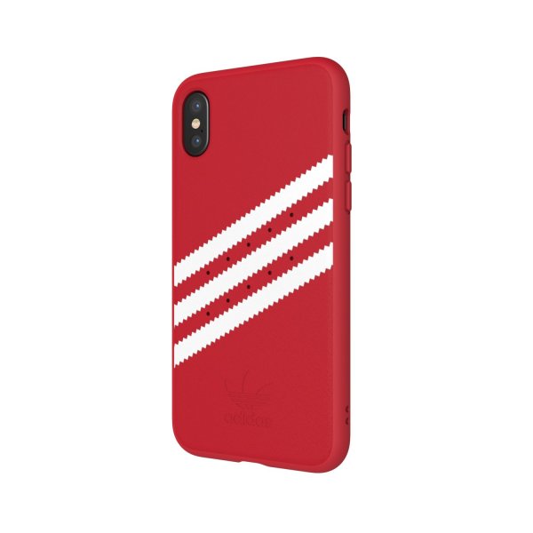 Adidas iPhone X/Xs Deksel OR Moulded Case Suede FW18 Rød