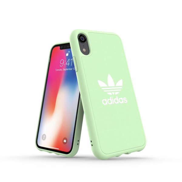 Adidas iPhone Xr Deksel OR Moulded Case Canvas FW18 Clear Mint