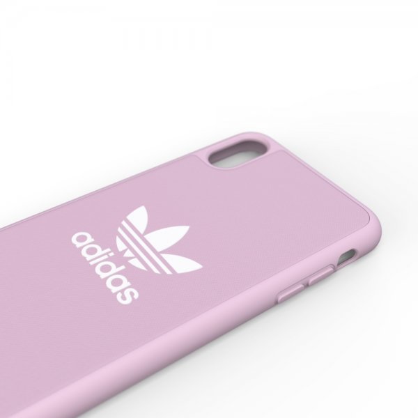 Adidas iPhone Xs Max Deksel OR Moulded Case Canvas FW18 Clear Pink