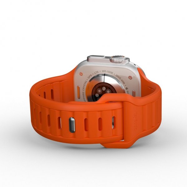 KeyBudz Apple Watch 44/45/46mm/Apple Watch Ultra Armbånd Journey Electric Orange
