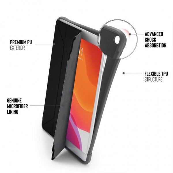Pipetto iPad 10.2 (gen 7/8/9) Etui Origami Shield Marineblå
