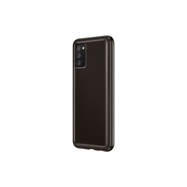 Samsung Original Galaxy A03s Deksel Soft Clear Cover Svart