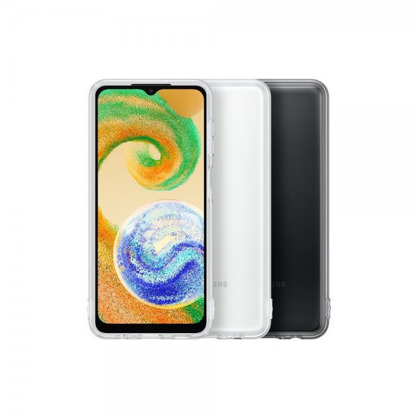 Samsung Original Galaxy A04s Deksel Soft Clear Cover Svart