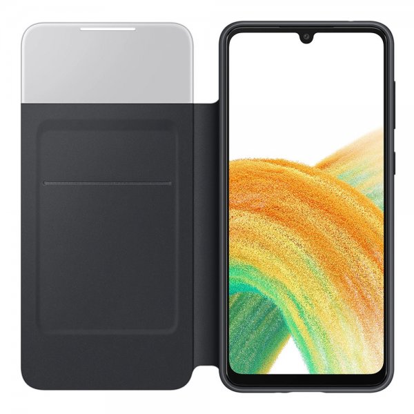 Samsung Original Galaxy A33 5G Etui Smart S View Wallet Cover Svart