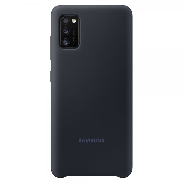 Samsung Original Galaxy A41 Deksel Silikoni Cover Svart
