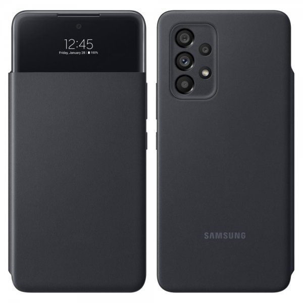 Samsung Original Galaxy A53 5G Etui Smart S View Wallet Cover Svart