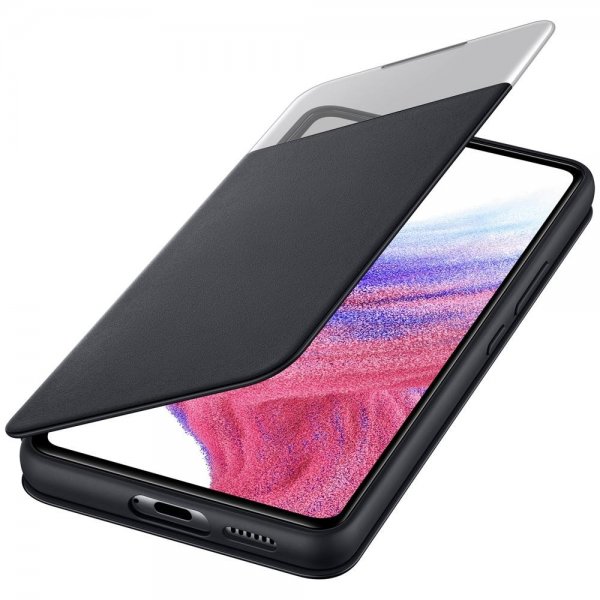Samsung Original Galaxy A53 5G Etui Smart S View Wallet Cover Svart