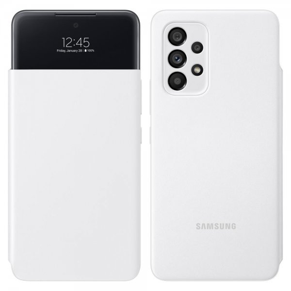 Samsung Original Galaxy A53 5G Etui Smart S View Wallet Cover Hvit