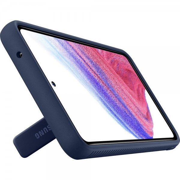 Samsung Original Galaxy A53 5G Deksel Protective Standing Cover Transparent Navy