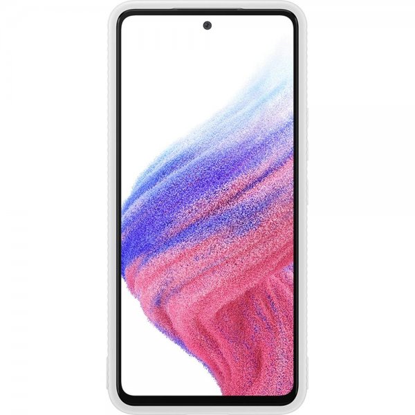 Samsung Original Galaxy A53 5G Deksel Protective Standing Cover Transparent Hvit