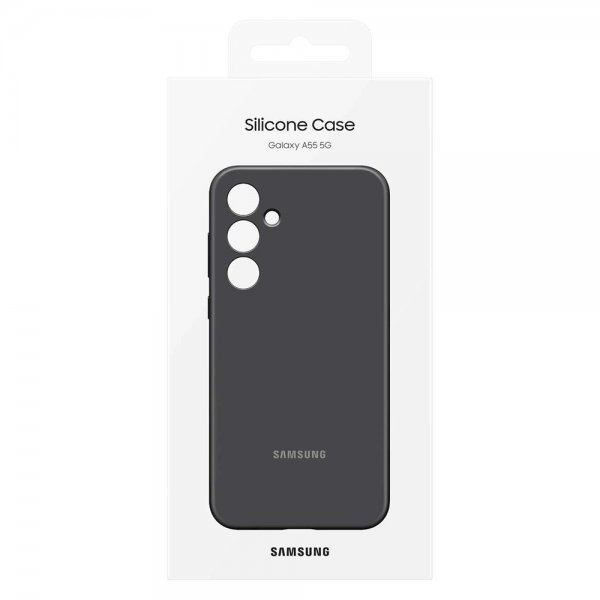 Samsung Original Galaxy A55 Deksel Silicone Case Svart