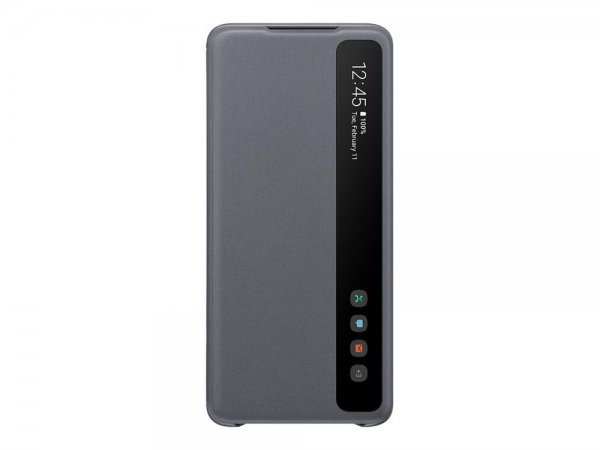 Samsung Original Galaxy S20 Plus Etui Smart Clear View Cover Grå