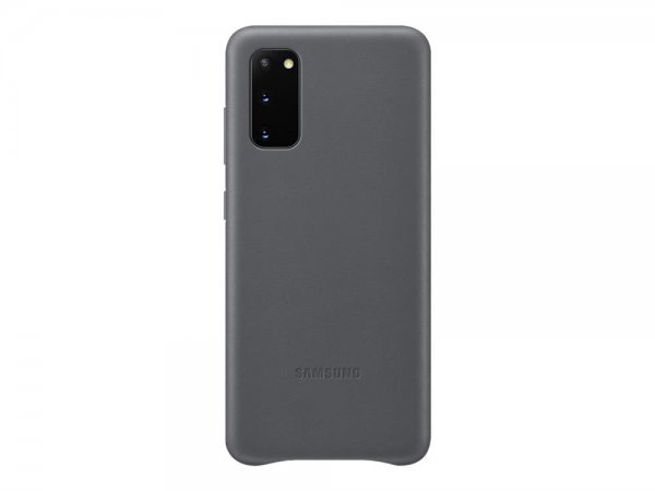 Samsung Original Galaxy S20 Deksel Leather Cover Grå