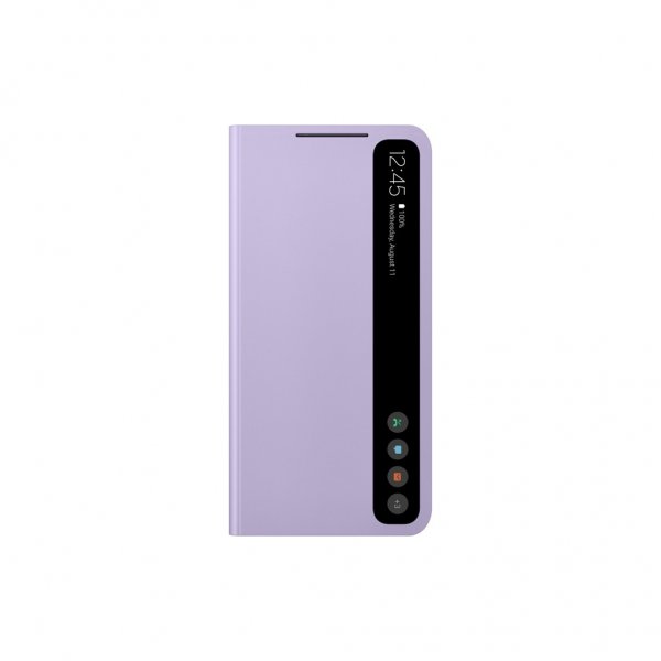 Samsung Original Galaxy S21 FE Etui Smart Clear View Cover Lavender