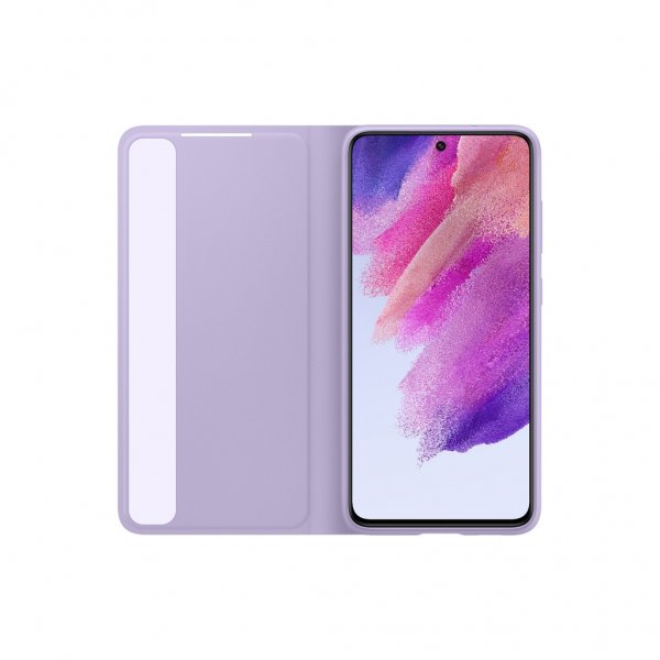 Samsung Original Galaxy S21 FE Etui Smart Clear View Cover Lavender