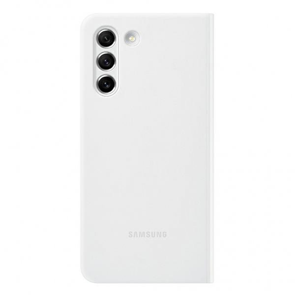 Samsung Original Galaxy S21 FE Etui Smart Clear View Cover Hvit