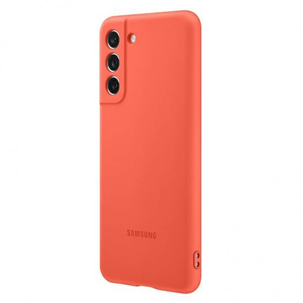 Samsung Original Galaxy S21 FE Deksel Silicone Cover Coral