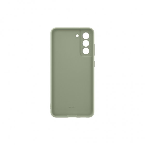 Samsung Original Galaxy S21 FE Deksel Silicone Cover Olive Green