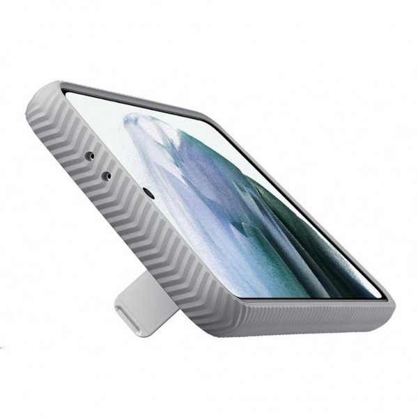 Samsung Original Galaxy S21 Plus Deksel Protective Standing Cover Lysegrå