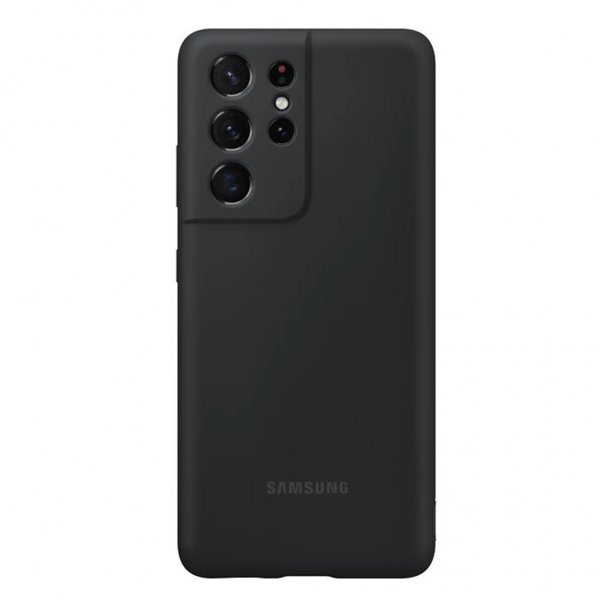 Samsung Original Galaxy S21 Ultra Deksel Silicone Cover Svart