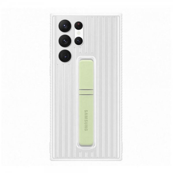 Samsung Original Galaxy S22 Ultra Deksel Protective Standing Cover Hvit