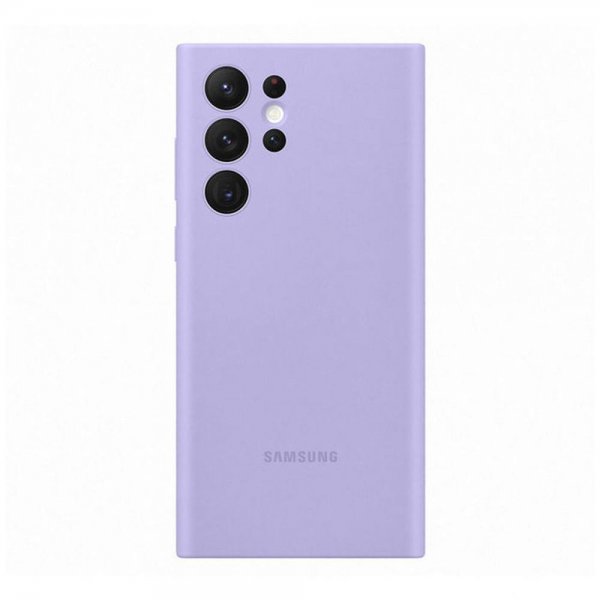 Samsung Original Galaxy S22 Ultra Deksel Silicone Cover Lavender