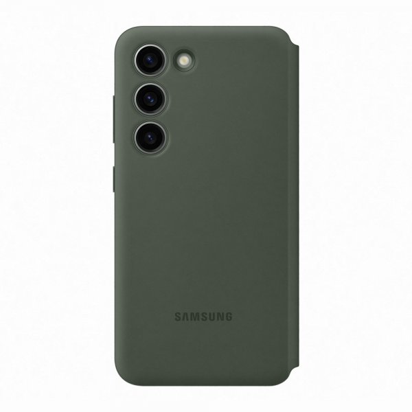 Samsung Original Galaxy S23 Etui Smart View Wallet Case Khaki